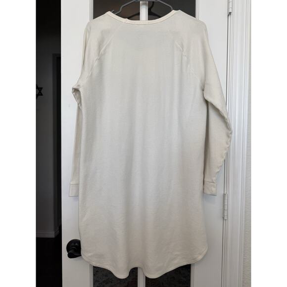 James Perse Women’s Long Sleeve Tunic Dress – Cream / Off-White – Size 3 (Large) - Picture 5 of 9
